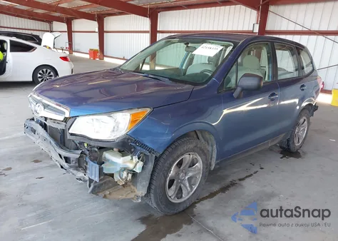 2016 Subaru Forester 2.5I z USA, uszkodzony, nr VIN JF2SJAAC6GG452607